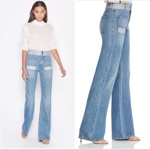 🌟HP🌟 NWOT Joie Gabriel Patch-Pocket Wide-Leg Jeans in Thames Size 29”